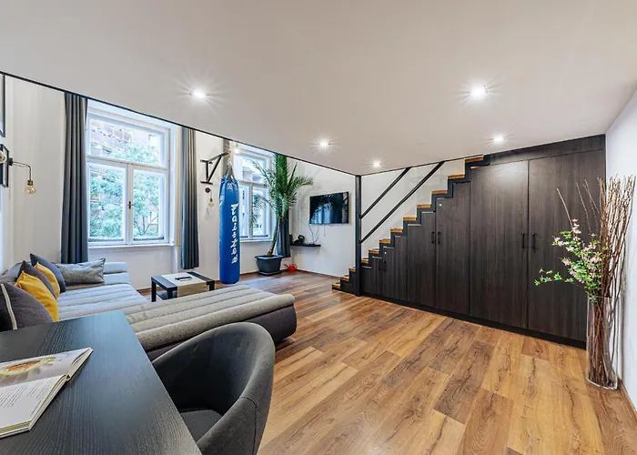 Apartmán Da Vinci Loft - Stylish Loft By Corvin, Ac & Smart Tv Budapešť